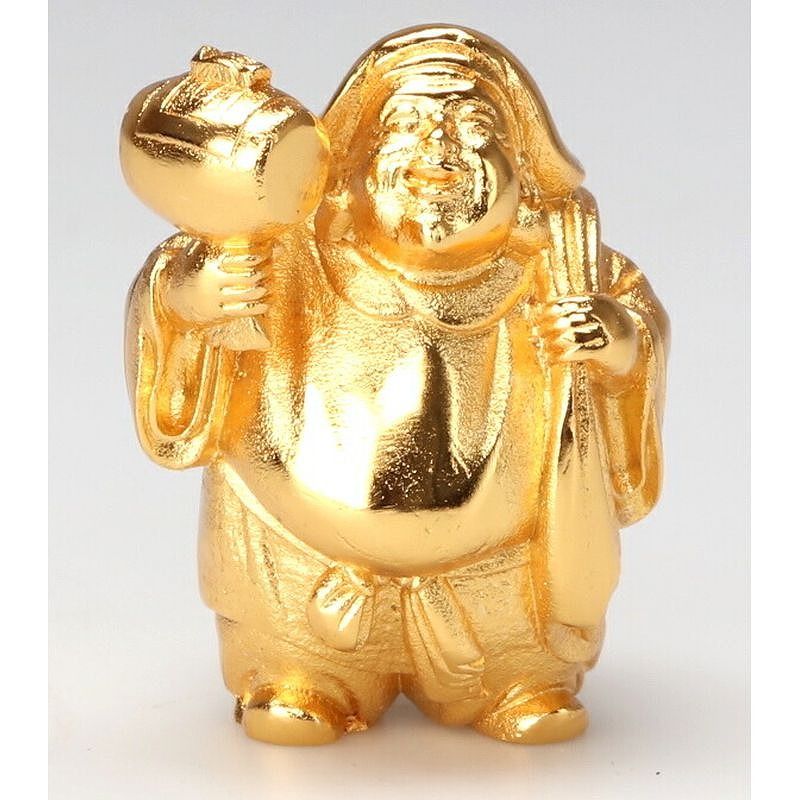 Mini Seven Lucky Gods Statue - Gold Plated