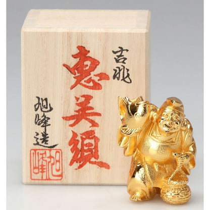 Mini Seven Lucky Gods Statue - Gold Plated