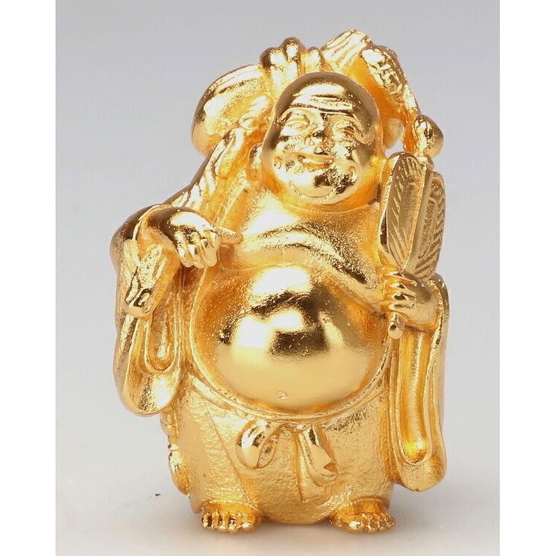 Mini Seven Lucky Gods Statue - Gold Plated