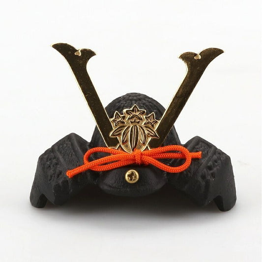 Mini Helmet - Minamoto no Yoshitsune (Size Small) Takaoka Ironware