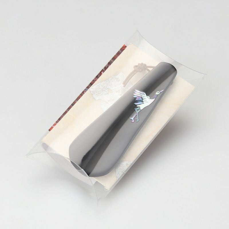 Shoe Horn - Crane Black Takaoka Lacquerware