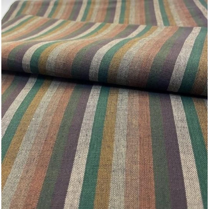 Cotton Fabric - 6-Tate Katsuo Stripe Shibucha
