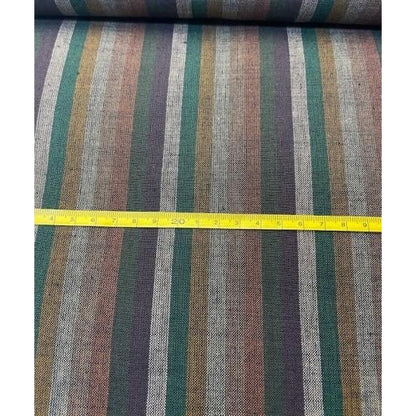 Cotton Fabric - 6-Tate Katsuo Stripe Shibucha