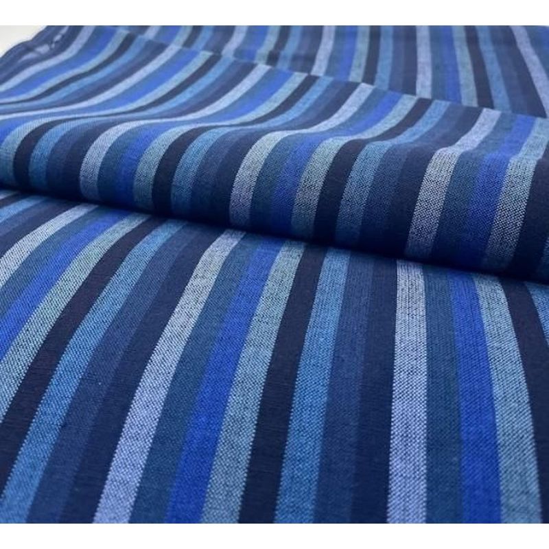 Cotton Fabric - 6-Tate Katsuo Stripe Blue