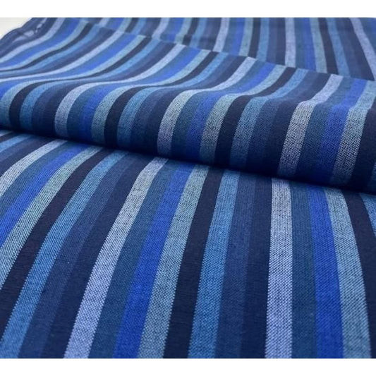 Cotton Fabric - 6-Tate Katsuo Stripe Blue