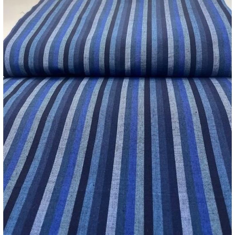 Cotton Fabric - 6-Tate Katsuo Stripe Blue