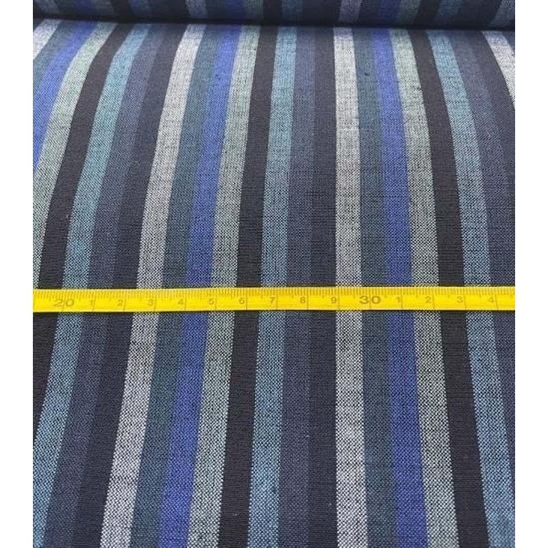 Cotton Fabric - 6-Tate Katsuo Stripe Blue