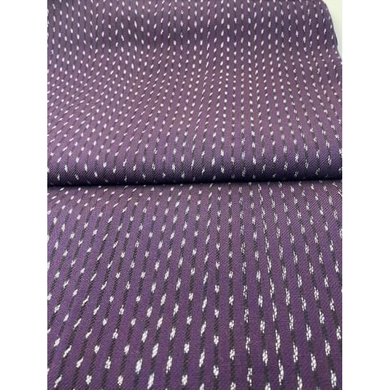 Cotton Fabric - Twill Tate-Kasuri 2-Hane Arare Purple-Dark Brown