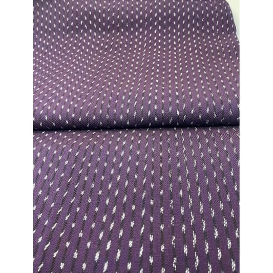 Cotton Fabric - Twill Tate-Kasuri 2-Hane Arare Purple-Dark Brown