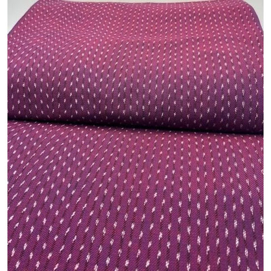 Cotton Fabric - Twill Tate-Kasuri 2-Hane Arare Purple-Wine