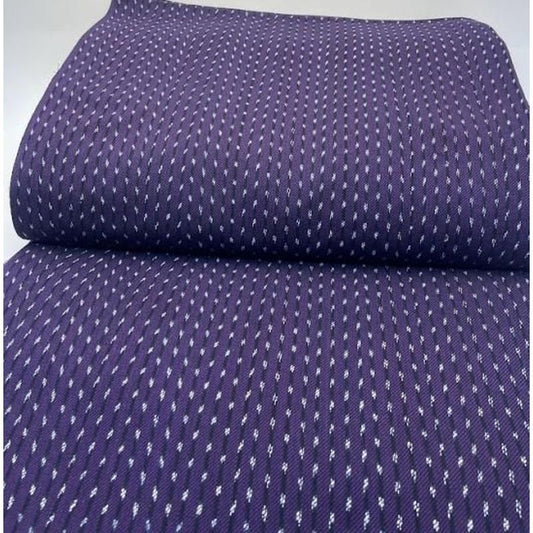 Cotton Fabric - Twill Tate-Kasuri 2-Hane Arare Purple-Black