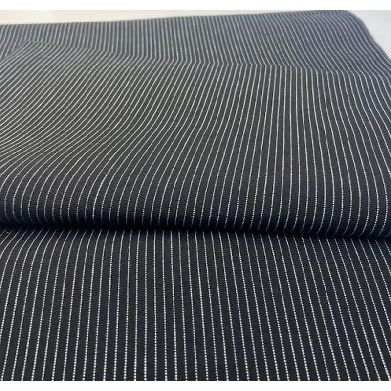 Cotton Fabric - Kataha Stripe Black