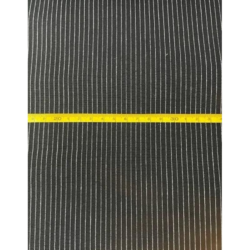 Cotton Fabric - Kataha Stripe Black