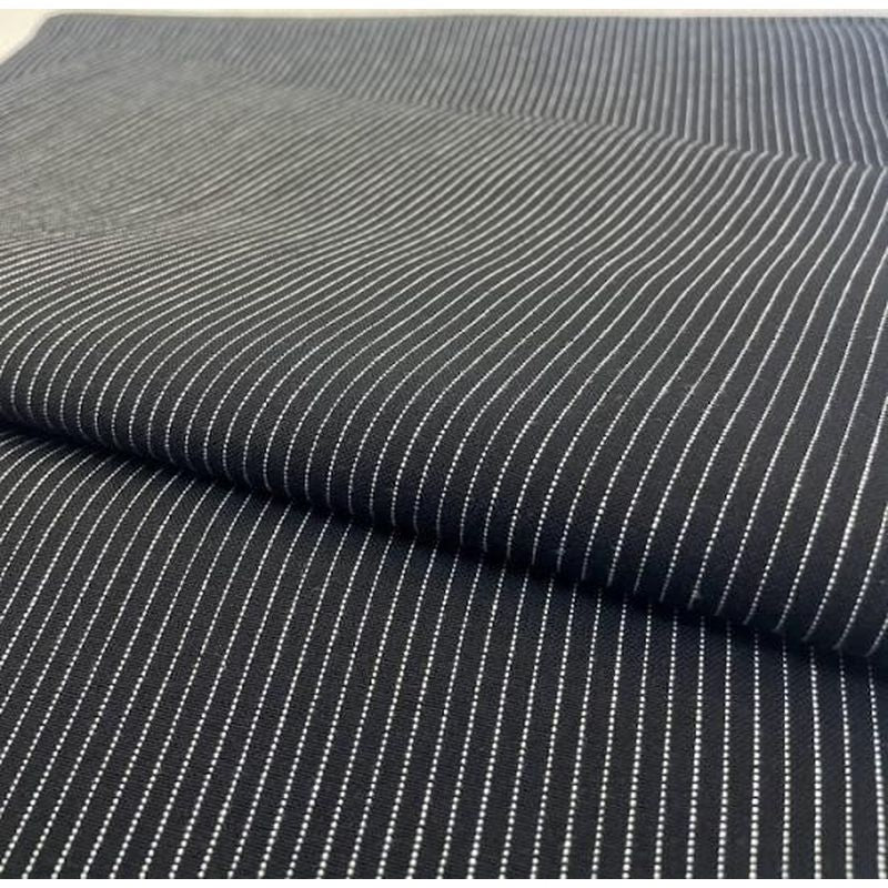 Cotton Fabric - Kataha Stripe Black