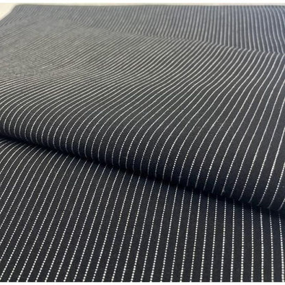 Cotton Fabric - Kataha Stripe Black