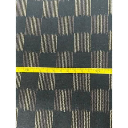 Cotton Fabric - Hitoha Ichimatsu 8-Tate Black-Brown