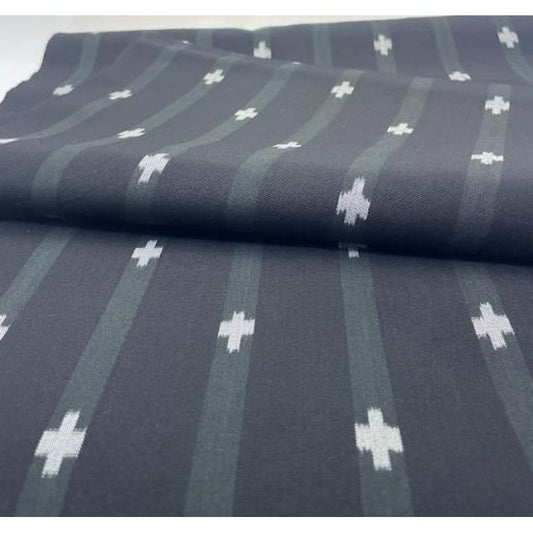 Cotton Fabric - SIC Cross Sumi-Black