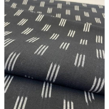 Cotton Fabric - 3-Ply Masu Ichimatsu Black