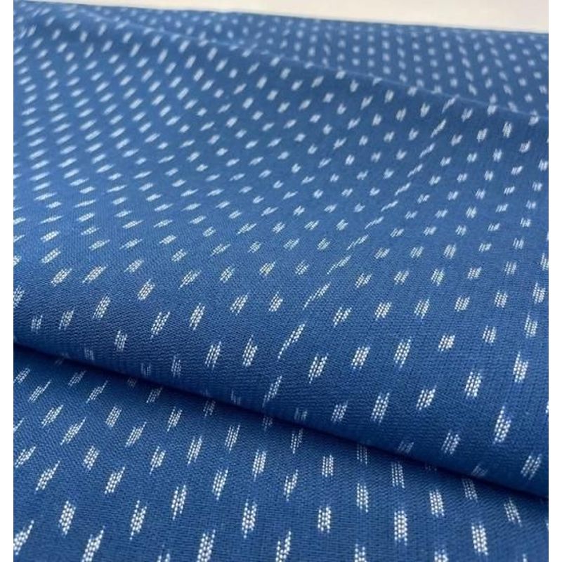 Cotton Fabric - Crinkle Weave 2-Hane Arare Blue