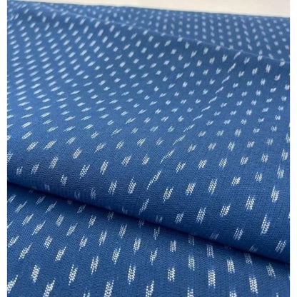 Cotton Fabric - Crinkle Weave 2-Hane Arare Blue
