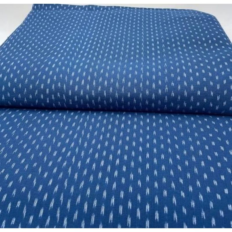 Cotton Fabric - Crinkle Weave 2-Hane Arare Blue