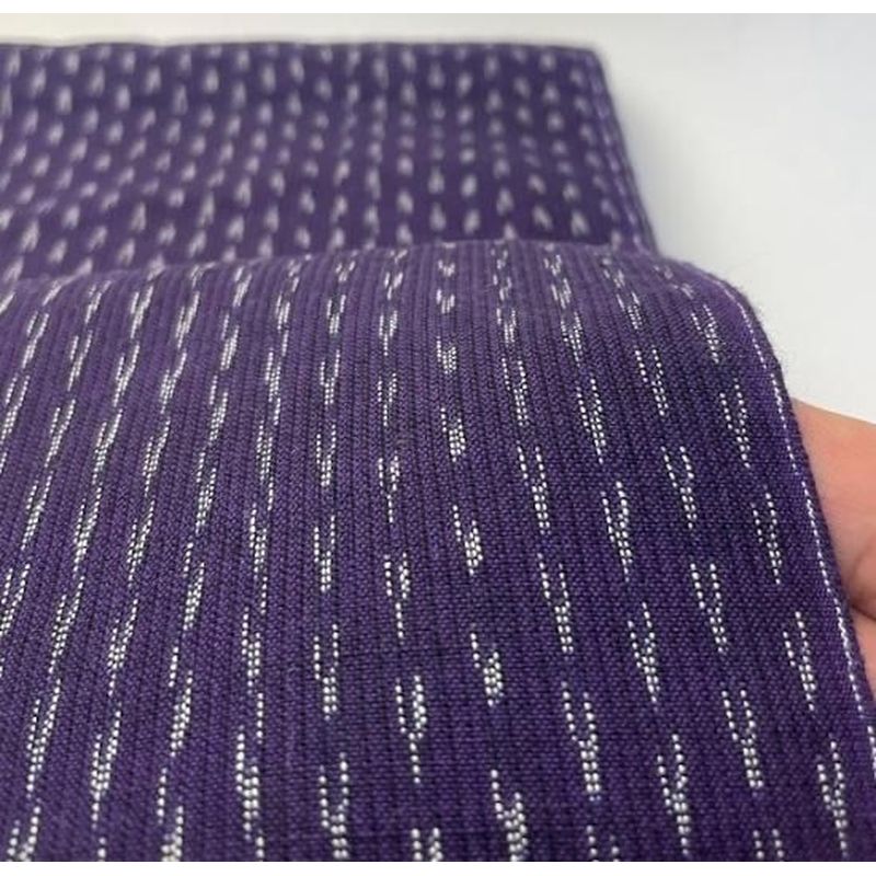 Cotton Fabric - Crinkle Weave 2-Hane Arare Purple