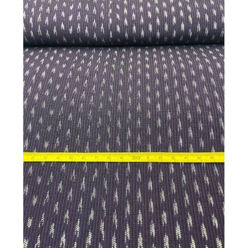 Cotton Fabric - Crinkle Weave 2-Hane Arare Purple