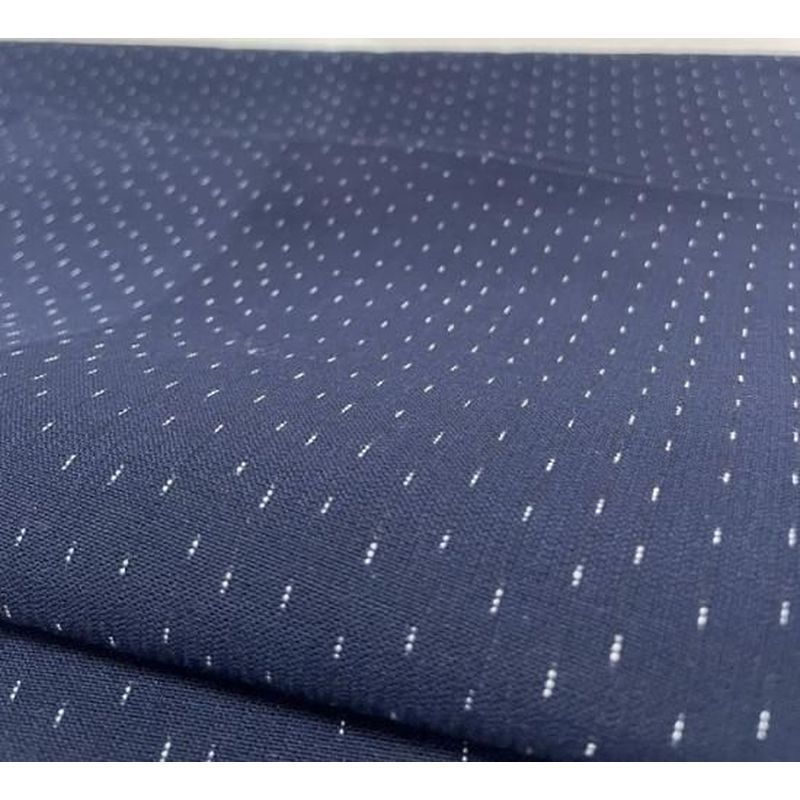 Cotton Fabric - Soft Crinkle Weave Kataha Arare Navy