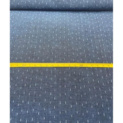 Cotton Fabric - Soft Crinkle Weave Kataha Arare Blue