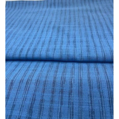 Cotton Fabric - Crinkle Weave Yoroke Stripe Light Blue