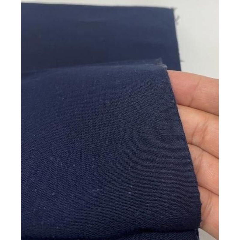 Cotton Fabric - Crinkle Weave Solid Deep Navy