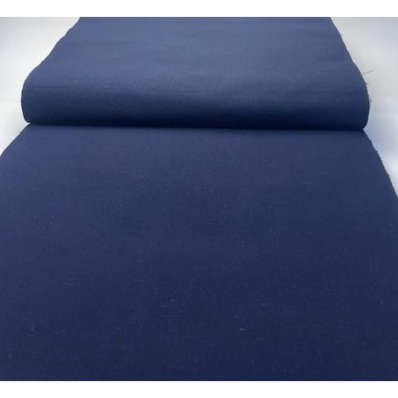 Cotton Fabric - Crinkle Weave Solid Deep Navy