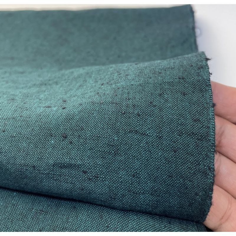 Cotton Fabric - Nep Solid Deep Green