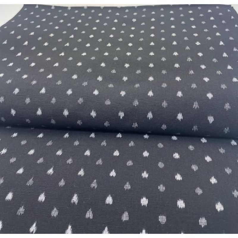 Cotton Fabric - Polka Dot Kataha Solid Black