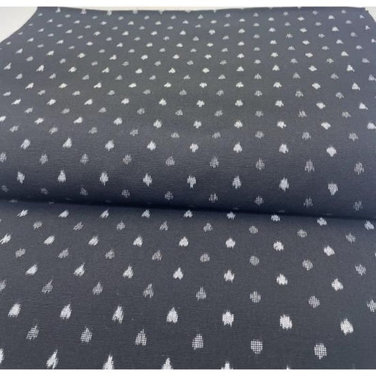 Cotton Fabric - Polka Dot Kataha Solid Black