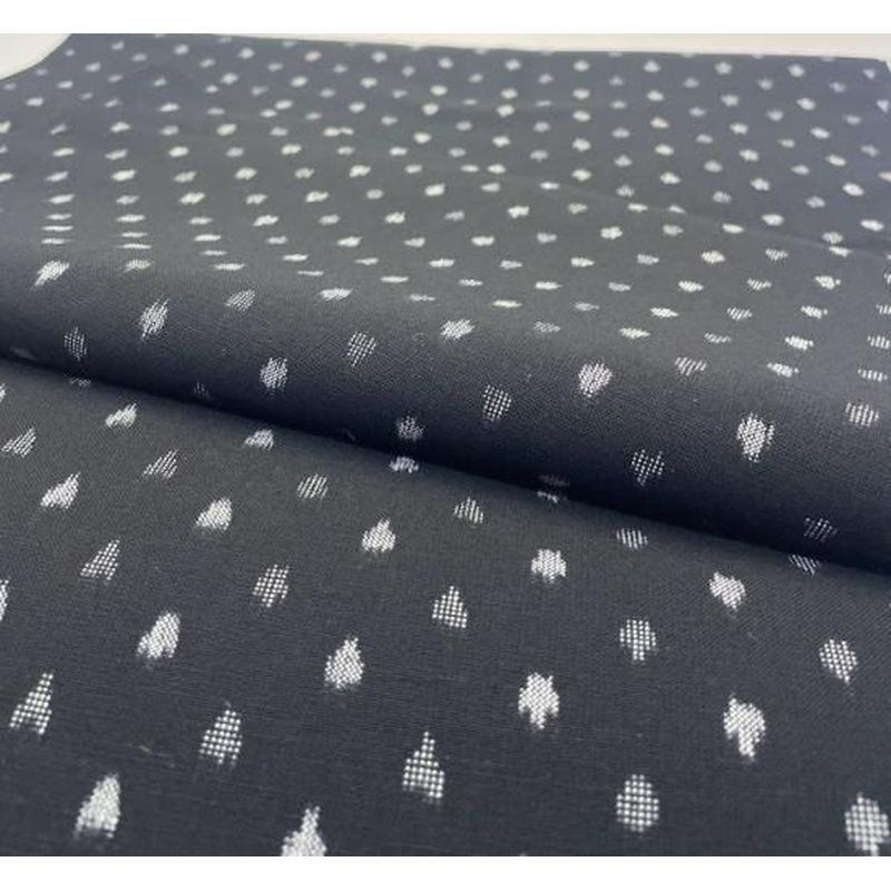 Cotton Fabric - Polka Dot Kataha Solid Black