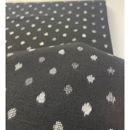 Cotton Fabric - Polka Dot Kataha Solid Black