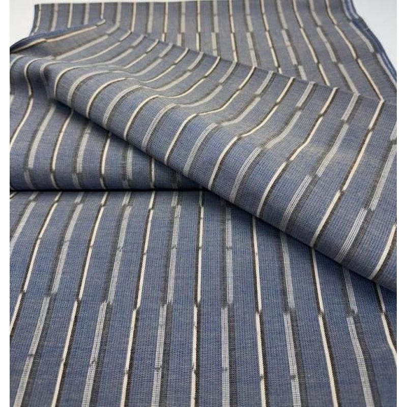 Cotton Fabric - Dandan Pattern Blue-Beige