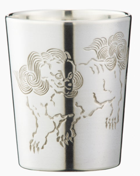 Sake Cup - Carved Metal Style