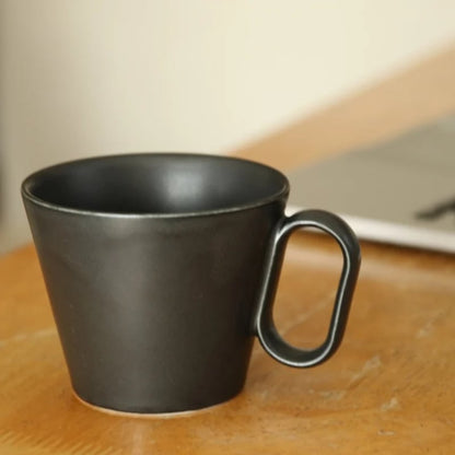 Mug - Arita-yaki Black Matt Regular, Lifelong Companion