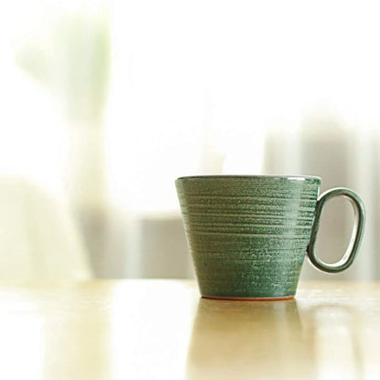 Mug - Hachinohe-yaki Green, Lifelong Companion