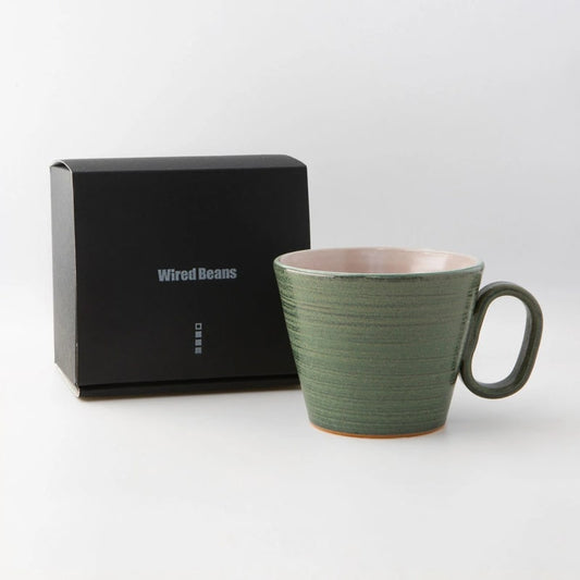 Mug - Hachinohe-yaki Green, Lifelong Companion
