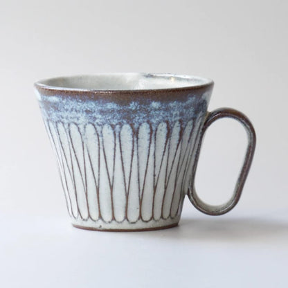 Mug - Tanba-yaki Shinogi Blue, Lifelong Companion