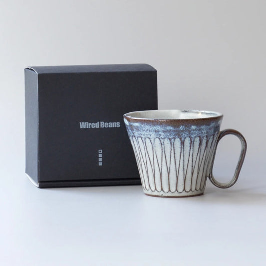 Mug - Tanba-yaki Shinogi Blue, Lifelong Companion