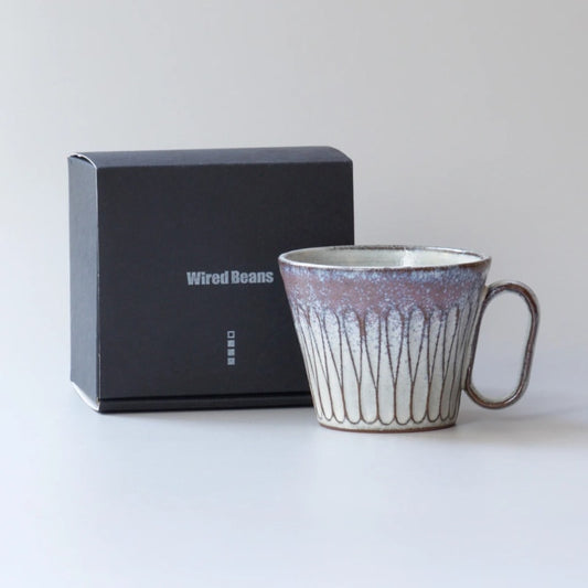 Mug - Tanba-yaki Shinogi Purple, Lifelong Companion