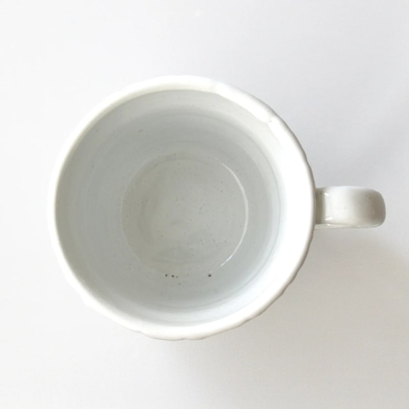 Mug - Hagi-yaki Onihagi White Glaze, Lifelong Companion (Cedar Box