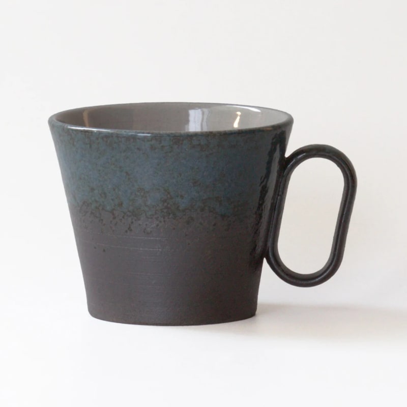 Mug - Echizen-yaki Dohai-yu Ash Glaze, Lifelong Companion (Cedar Box)