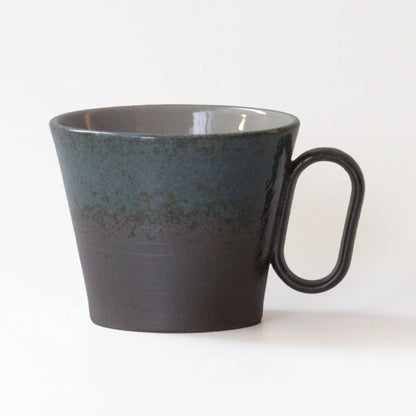 Mug - Echizen-yaki Dohai-yu Ash Glaze, Lifelong Companion (Cedar Box)