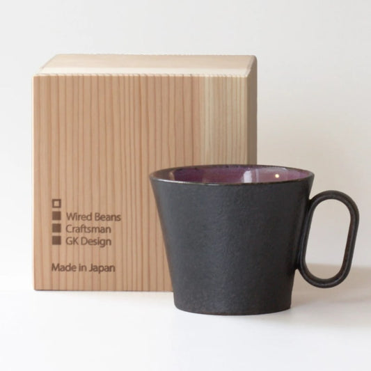 Mug - Echizen-yaki Kinyo-yu Sky Blue Glaze, Lifelong Companion (Cedar Box)