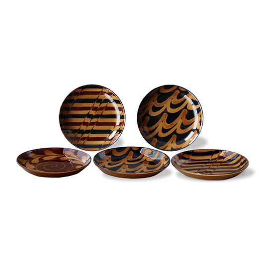 Bread Plate Set - SLIP CHOCOLATE